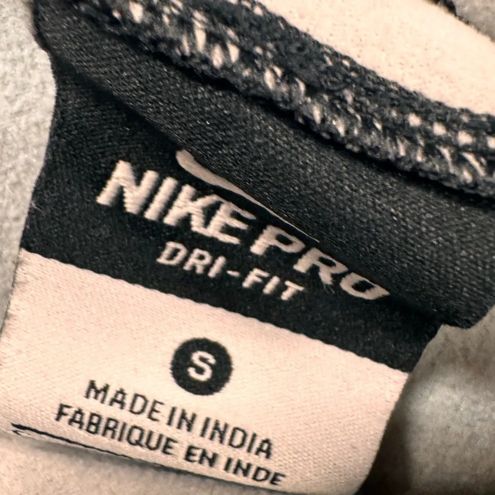 Nike Pro Black and Gray Dri Fit